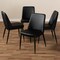 Baxton Studio Darcell Modern Black Faux Leather Upholstered Dining Chair 146-8789 - alternate 4